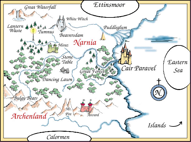 narnia 3 map