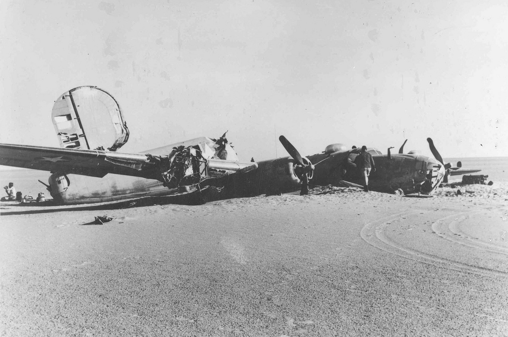 Crash Of A Lost B-24 - Unable To Find Benghazi