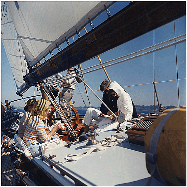 JFK And Jackie Sailing