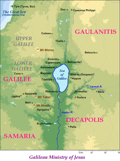 Galilee Sea Map