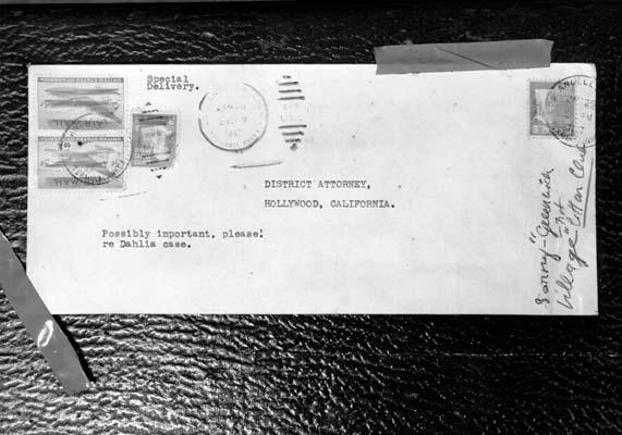 Black Dahlia Letter