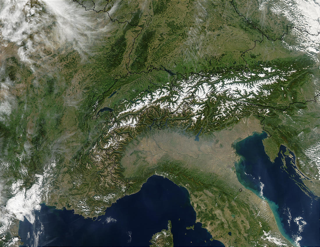 The Alps - Seen from Space