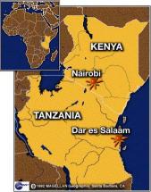 Map Location - Kenya and Tanzania