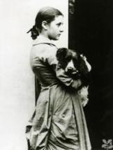 Beatrix Potter - Age 15, with Spot (Her Dog)