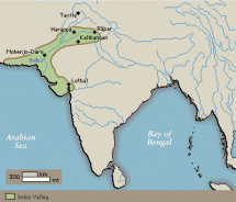 Map Depicting the Location of the Indus Valley
