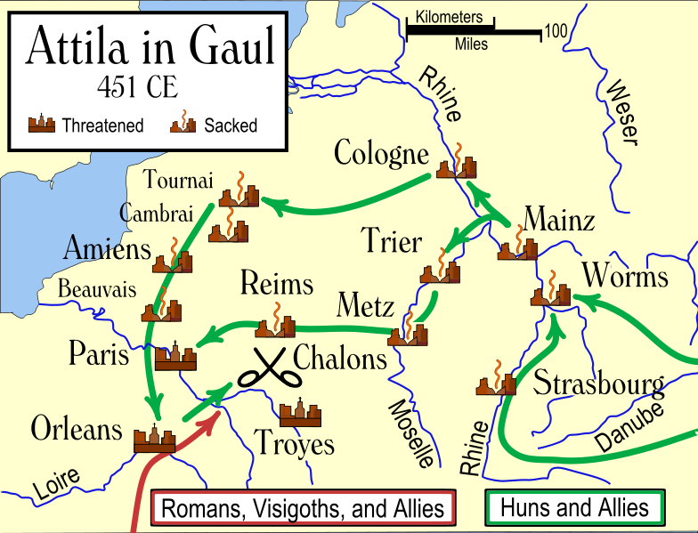 Attila In Gaul