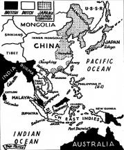 Imperial Powers in Asia - Territorial Illustration