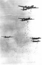 B-29s Dropping Fire Bombs over Japan