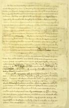 Declaration of Independence - Last Page of Original Draft