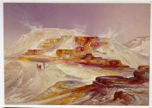 Hot Springs of Gardiner's River - by Thomas Moran