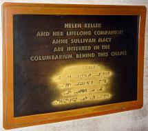 Helen Keller - Ashes Interred at National Cathedral