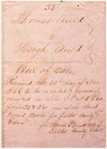 Bill of Sale - Purchase of Frederick Douglass