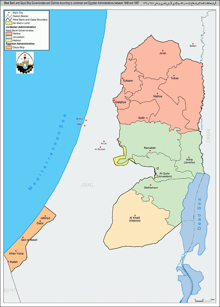 Gaza Strip Map