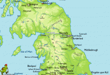 Map Depicting Hadrian's Wall