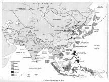 Map of Colonial Empires in Asia