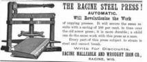 Racine Steel Press - 19th Century