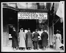 Sign - Opposed to Woman Suffrage