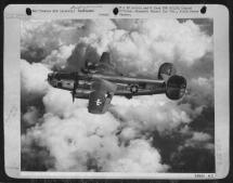 #1 Engine Fire - B-24 Just Before Fatal Explosion