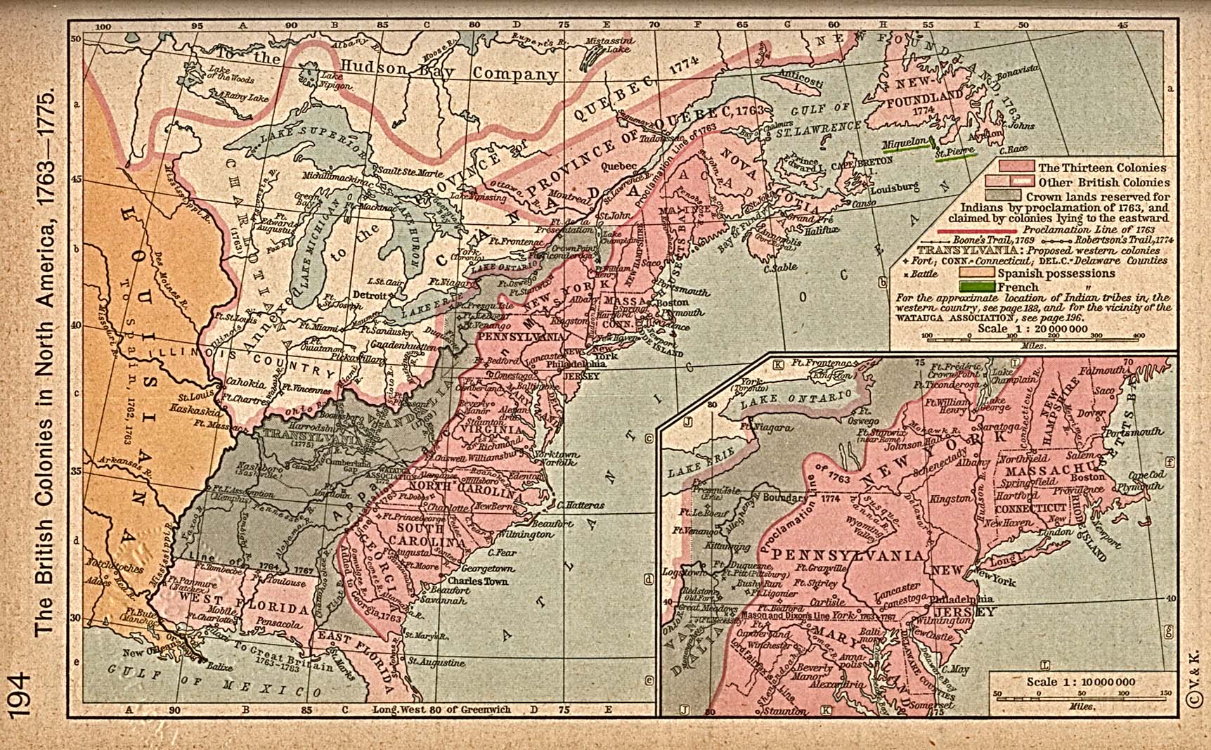 British Colonies In North America 1763 1775