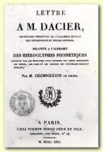 Champollion - Lettre to Monsieur Dacier