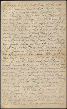 Spanish Flu - Truman's Letter to Bess, Page 2