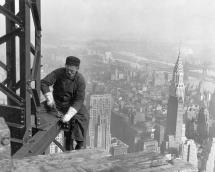 Worker on the Framework of the Empire State Building