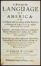 Narragansett Language Help - Book by Roger Williams