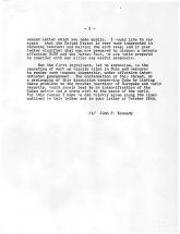 President Kennedy's Letter - October 27, 1962, Page 2
