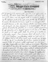 Letter - by Wilbur Wright, Page 3