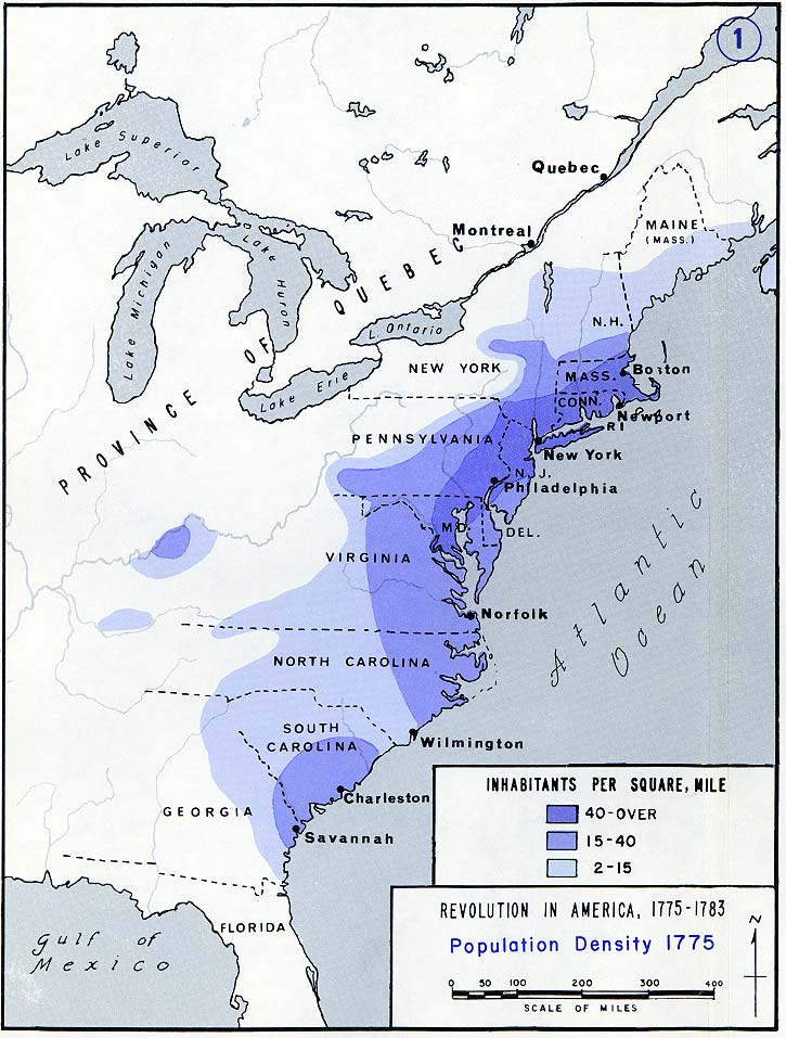 Thirteen Colonies Map