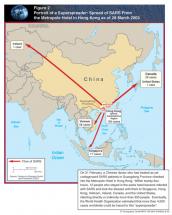 SARS - Spread Along Transportation Lines