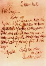 Letter from Jack the Ripper: From Hell 1888