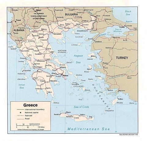 Map of Greece