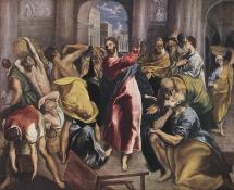 Jesus Drove Out Merchants from the Temple - El Greco