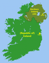 Belfast - Location in Northern Ireland