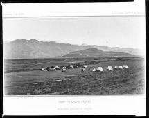Camp in Cache Valley - by William Henry Jackson