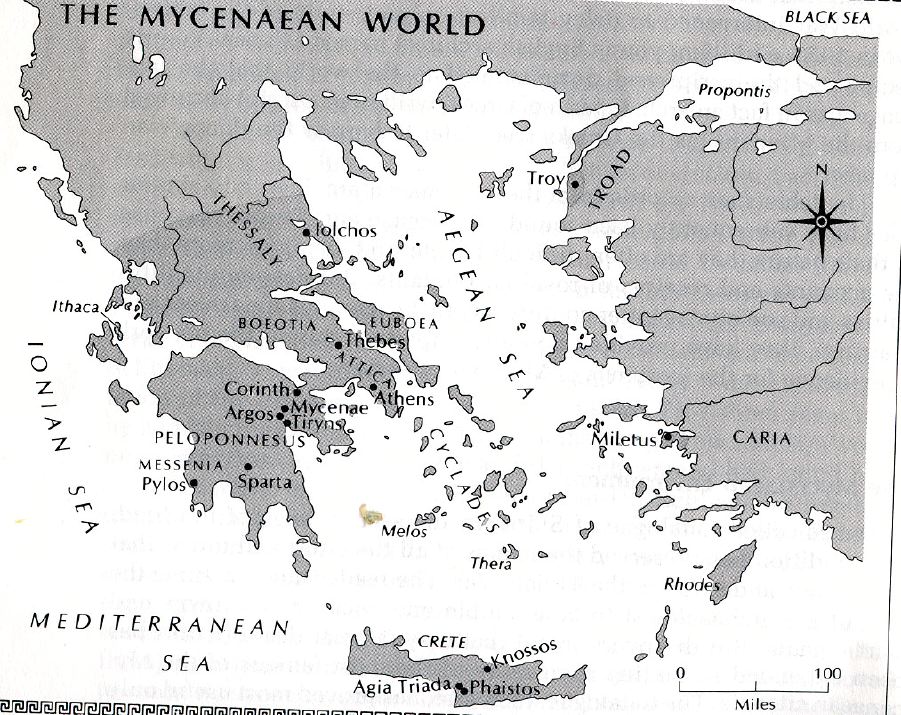 The Mycenaean World - Map