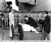 Japanese Surrender - Japan Signs Document