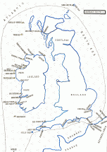 Spanish Armada Route Around Ireland - Map