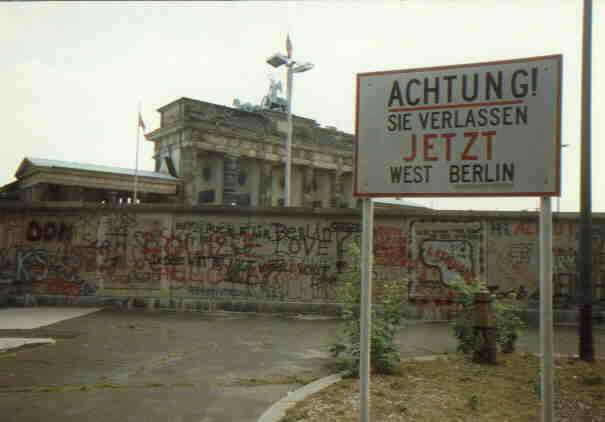 Wall at the Brandenburg Gate