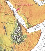 Map Showing Omdurman and Red Sea