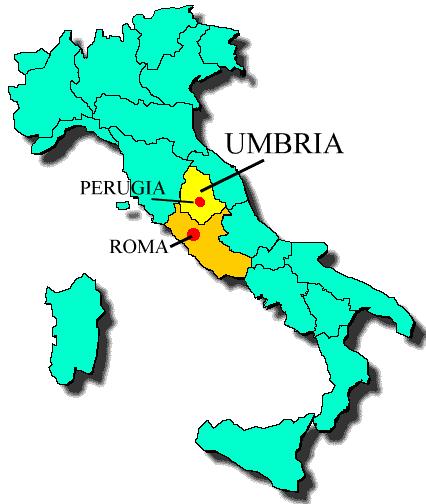 Umbria Its Location In Italy   200a48f1f2 