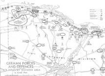 German Forces and Defences - Map
