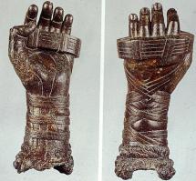 Bronze Figure of Boxer's Hands