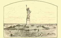 Bartholdi - Sketch of Plan for Statue of Liberty