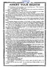 Charles Schenck Leaflet Opposing the Draft - Page 1