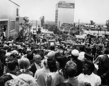RFK Assassination - Crowds at Good Samaritan Hospital