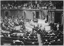President Wilson Addressing Congress
