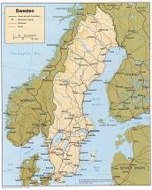 Map of Sweden
