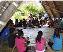 Traditional Gathering of Students at Ka‘ala Farms